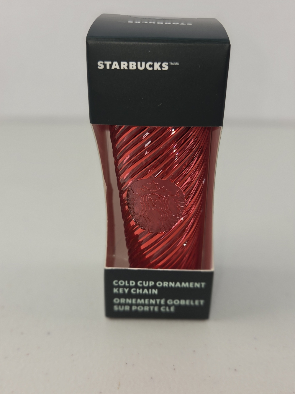 Starbucks Cold Cup Ornament Key Chain New In Box Red